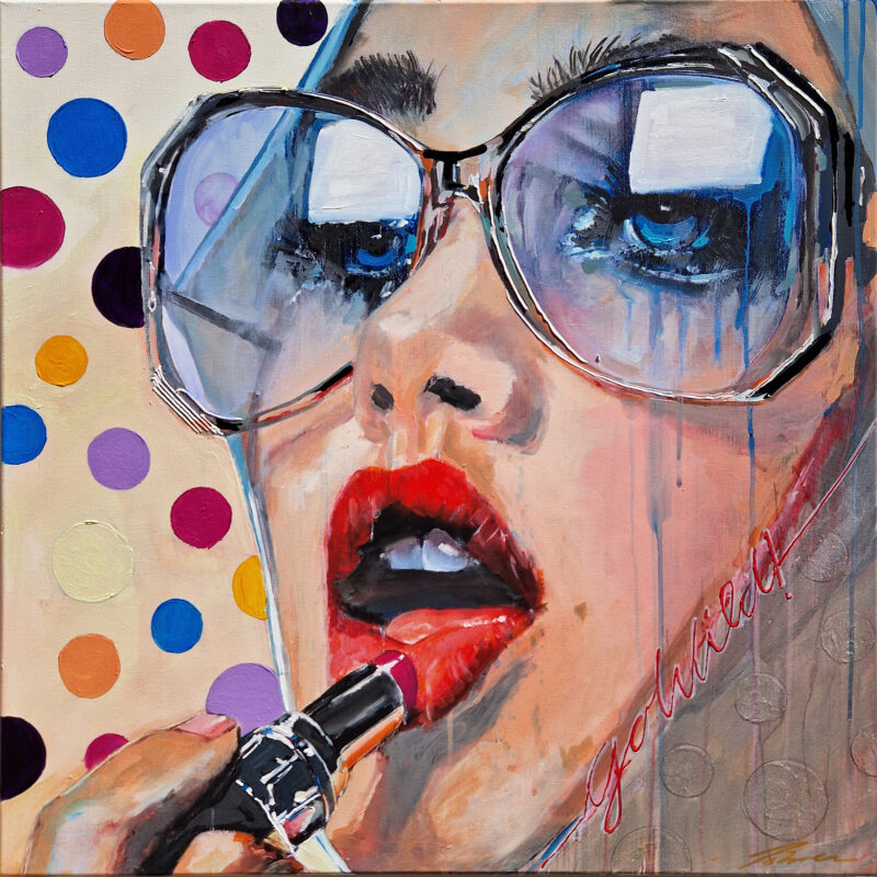 go wild! _ 70 x 70 cm _ SOLD