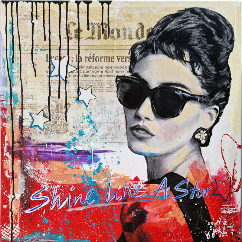 shine like a star _ 70 x 70 cm _ SOLD