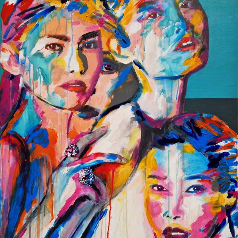 the girl behind _ 100 x 70 cm